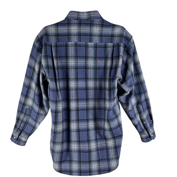 VTG Pendleton Men M 100% Wool Flannel Shacket Vintage Jacket Flannel Fully Lined - Picture 2 of 16